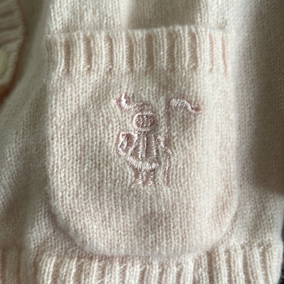 Burberry 100% Cashmere Baby Pink Cardigan (READ DESCRIPTION) - Picture 5 of 8
